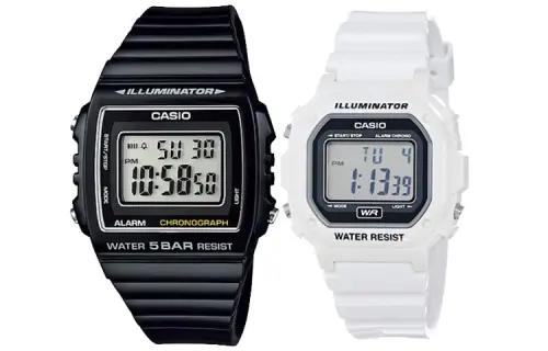 CASIO Unisex Pair Table Series Black Watch