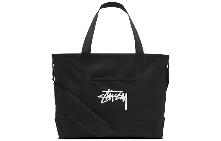 Nike Stussy Collaboration Cotton Tote Bag, Shopping Bag, Luggage Bag, Handbag Unisex Black