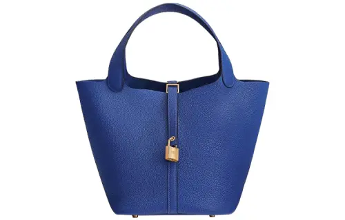 HERMES Picotin Lock Maurice Bullock Leather Basket Bag, Bucket Bag, Handbag 18 Women's O8 Bleu Royal Blue