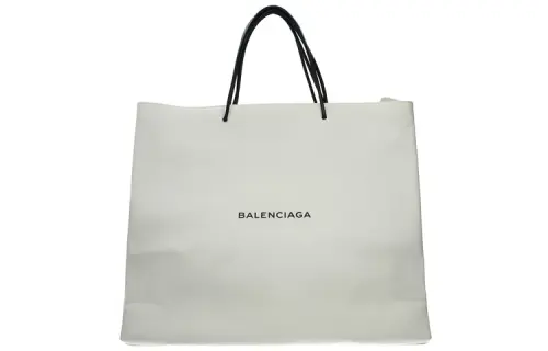 Balenciaga Without Strap Calfskin Handbag Unisex White