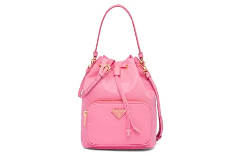 PRADA Duet Nylon Fabric Crossbody Bag, Handbag Regular Women's Begonia Pink