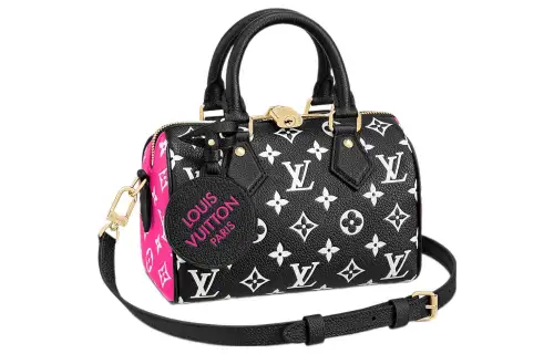 LOUIS VUITTON Speedy Bandouliere 20 Black/White