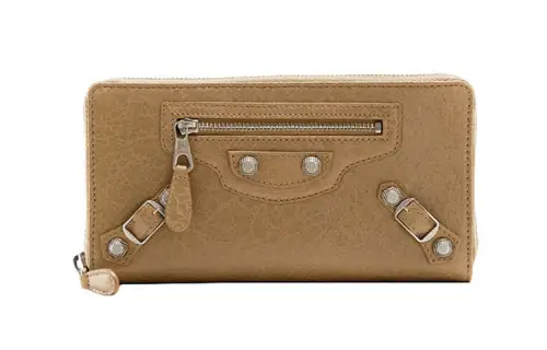 Balenciaga Leather Wallet Women's Brown