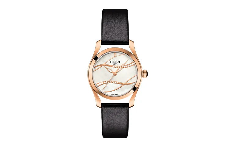 TISSOT Wave Collection Quartz Movement 30m Waterproof Women's Watch 30mm Silver Dial Stainless Steel Case
