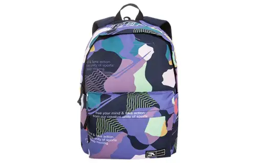 Anta Cotton With Fabric Backpack Unisex Bright Moon Blue