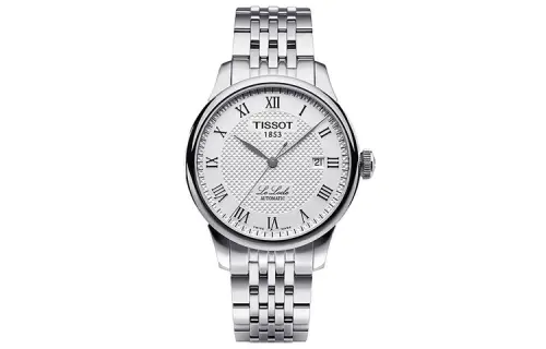 TISSOT Tissot, mechanical mechanism, steel belt, calendar, men's watch, dial, case stainless steel, Switzerland, simple and elegant design, 39.3mm