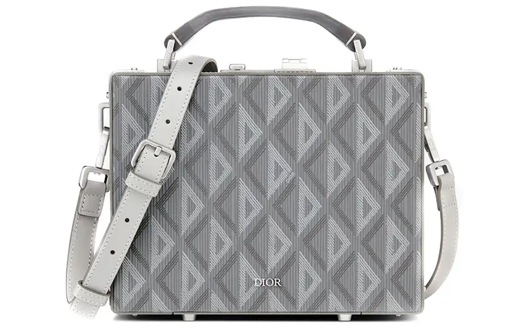 DIOR Canvas Shoulder Bag, Crossbody Bag, Handbag Regular Men's Gray