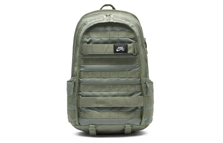 Nike Nylon Backpacks Unisex Army Green