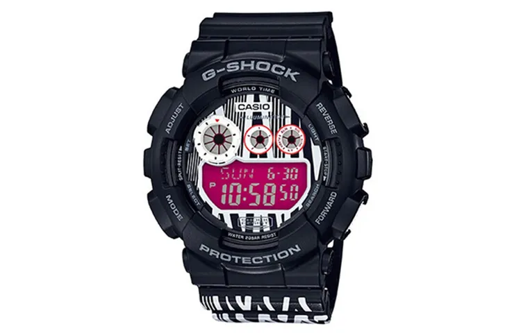 CASIO G SHOCK Quartz Movement Resin Strap Watch Men's Watches Pink Watch Dial