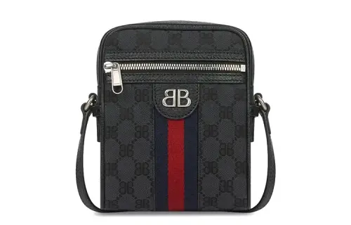 GUCCI X Balenciaga The Hacker Project Shoulder Zip Bag