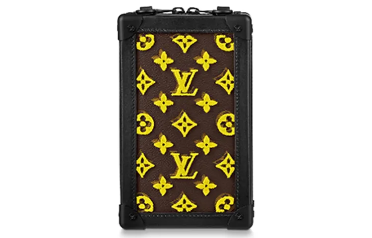 LOUIS VUITTON Vertical Soft Trunk Monogram Tuffetage Yellow