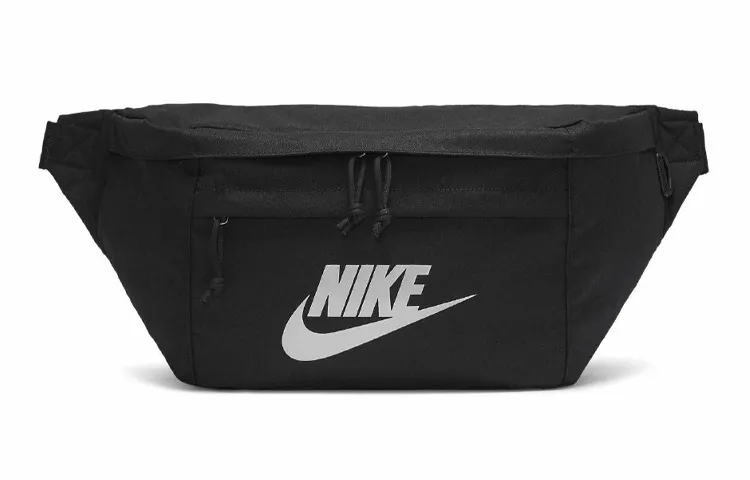 Nike Sports Polyester One Shoulder Crossbody Backpack Fanny Pack Regular Unisex Black