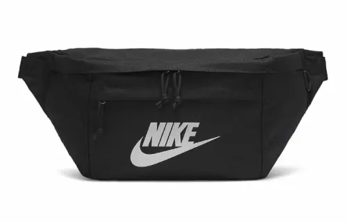 Nike Sports Polyester One Shoulder Crossbody Backpack Fanny Pack Regular Unisex Black