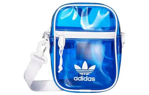 Adidas Originals Polyurethane Shoulder Bag, Crossbody Bag Regular Unisex Blue