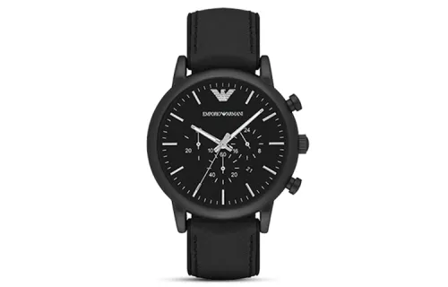 EMPORIO ARMANI Chronograph Leather 46mm