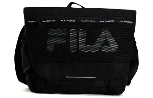 FILA Fabric Gym Bag, Shoulder Bag, Crossbody Bag Extra Small Unisex Black