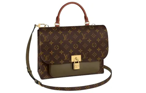 LOUIS VUITTON Marignan Canvas With Leather Locket Messenger Bag, Handbag, Shoulder Bag, Crossbody Bag Regular Women's