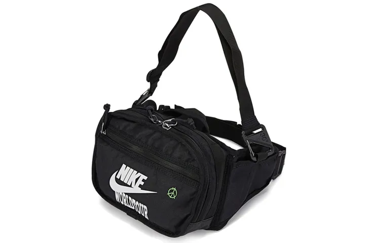 Nike Fabric Handbag, Shoulder Bag, Crossbody Bag Regular Men's Black