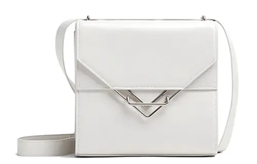 Bottega Veneta Cow Leather Shoulder Bag, Crossbody Bag Women's White