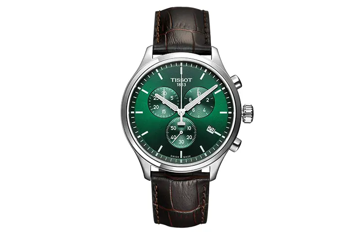 TISSOT Speedy Collection Quartz Movement Men's Watches Watch 45mm Green Dial Stainless Steel Case