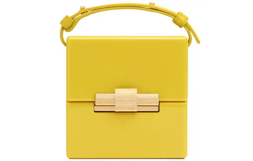 Bottega Veneta Sheepskin Handbag, Shoulder Bag, Crossbody Bag Women's Yellow