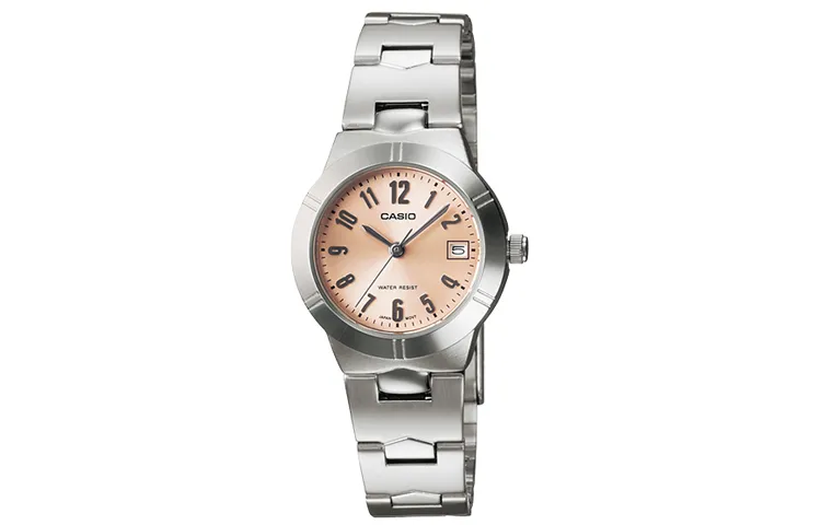 CASIO STANDARD Crushed Ice Quartz Movement Alloy Strap Watch Women's Watch Gold Dial