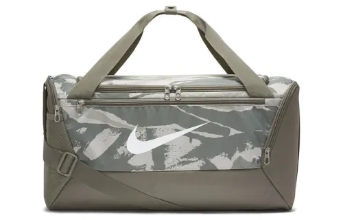 Nike Polyester Crossbody Bag, Gym Bag, Travel Bag Unisex Olive Gray