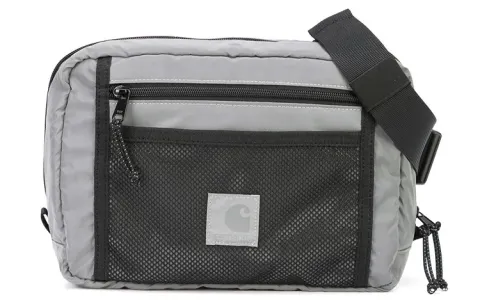 Carhartt WIP Polyester Fanny Pack, Crossbody Bag Regular Unisex Concrete Gray