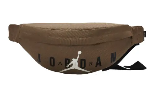Jordan Nylon Fabric Crossbody Bag, Fanny Pack Regular Unisex Brown