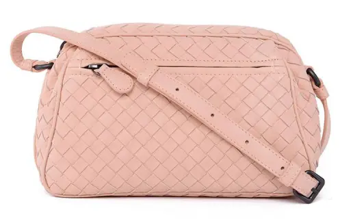 Bottega Veneta Sheepskin Shoulder Bag Women's Pink