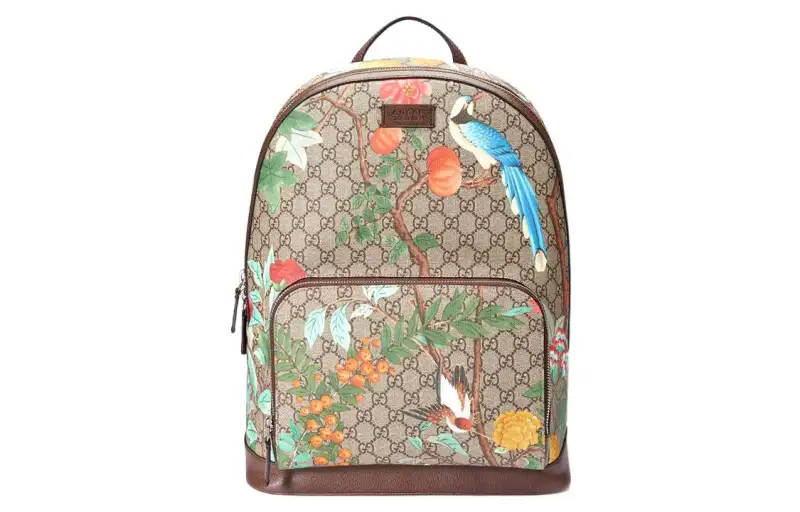 GUCCI TIAN PVC Polyvinyl Chloride Backpack Men's Multicolor/Ebony