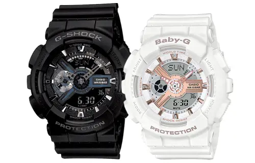 CASIO Unisex Pair Table Series Black Watch