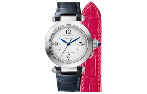 CARTIER PASHA DE Automatic Mechanical Movement 100m Waterproof Women's Watch 35mm White Dial