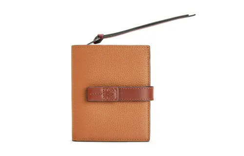 LOEWE Calfskin Wallet Women's Light Caramel/Hickory Nut