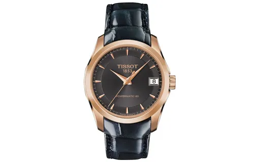 TISSOT Kutu Collection Automatic Mechanical Movement Women's Watch 32mm Black Dial Stainless Steel Case