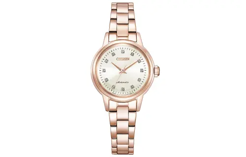 CITIZEN 50M Waterproof Mechanical Movement Stainless Steel Strap Watch Women's Watch Silver Dial