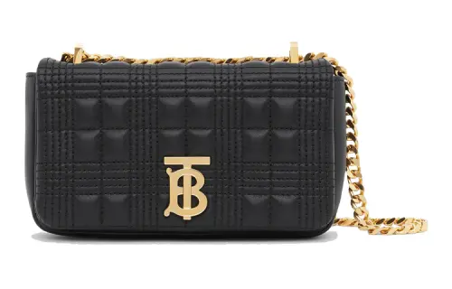 Burberry Lola Bag Lambskin Crossbody Bag, Shoulder Bag Women's Black