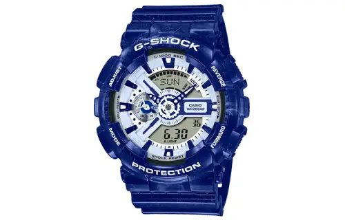 CASIO Men Liquid Crystal/Analog Dual Display Series Blue Watch