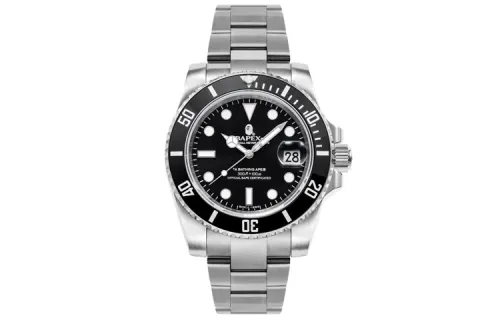 A BATHING APE Automatic Mechanical Movement Stainless Steel Strap Watch Men's Watches Black Dial