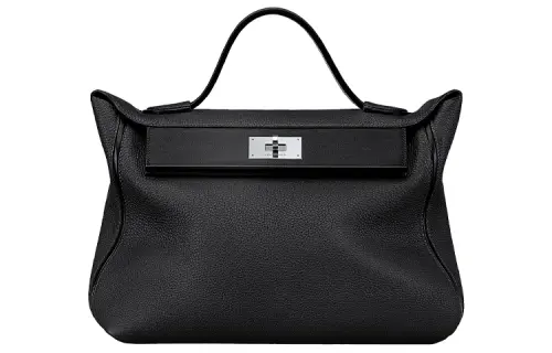 HERMES 24/24 Swift Calfskin Shoulder Bag, Crossbody Bag, Handbag Women's Black