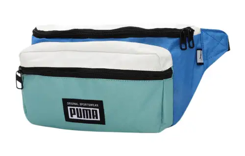PUMA Fabric One Shoulder Crossbody Fanny Pack Regular Unisex Blue/Green/White