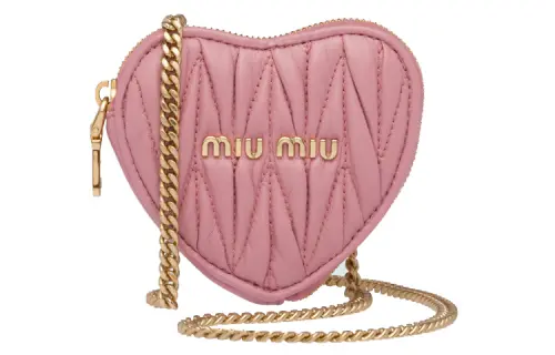 MIU MIU Soft Sheep Leather Shoulder Bag, Crossbody Bag Mini Women's Pink