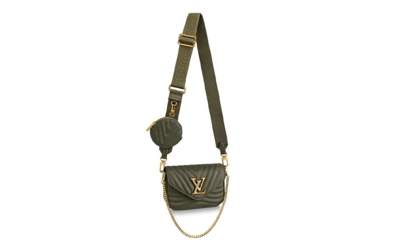 LOUIS VUITTON New Wave Multi Pochette Khaki