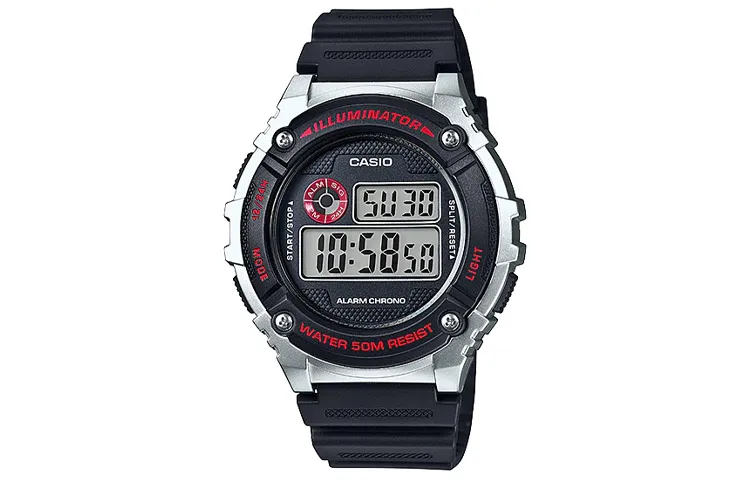CASIO Men YOUTH Black Watch W-216H-1CVDF