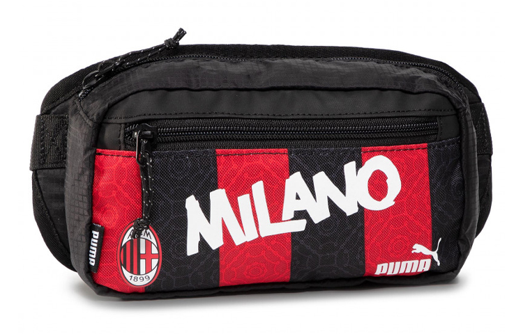 Сумка PUMA ACM Ftbl Culture Waist Bag (черно-красный) — фото 1