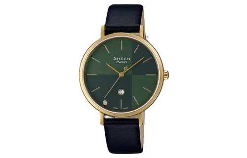 CASIO Women's SHEEN Green Watch SHE-4547GL-3A