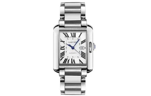 CARTIER TANK DE Automatic Mechanical Movement Men's Watches Watch 36.2*47mm Silver Dial
