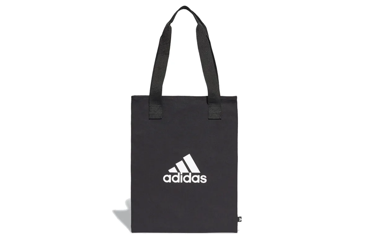 Adidas Cotton Tote Bag, Shopping Bag, Handbag Regular Unisex Black