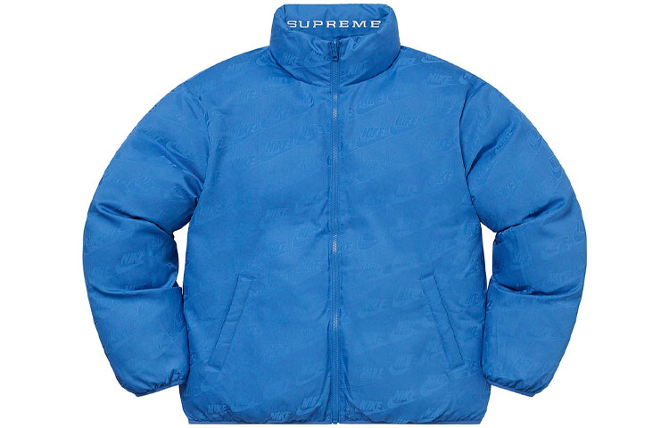 Куртка Supreme x nike reversible puffy jacket SS21 (мультиколор) — фото 16