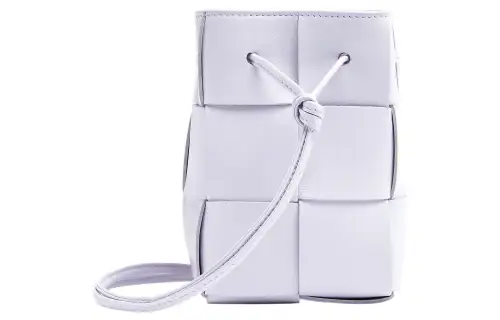 Bottega Veneta CASSETTE Pillow Bag Calfskin Lambskin Bucket Bag, Shoulder Bag, Crossbody Bag Women's Purple